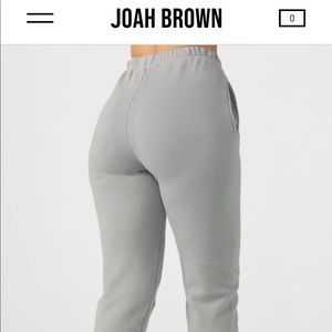 JOAH BROWN EMPIRE JOGGERS / Sweat Pants, S/M (4-6)
